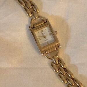 JBK Jackie O’ Gold Tone Chain Link Watch